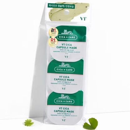 9EA/VT Cica Capsule Mask 7.5g /Sebum/Pore/Clay/Keratin/Calming/Moisture/Korea