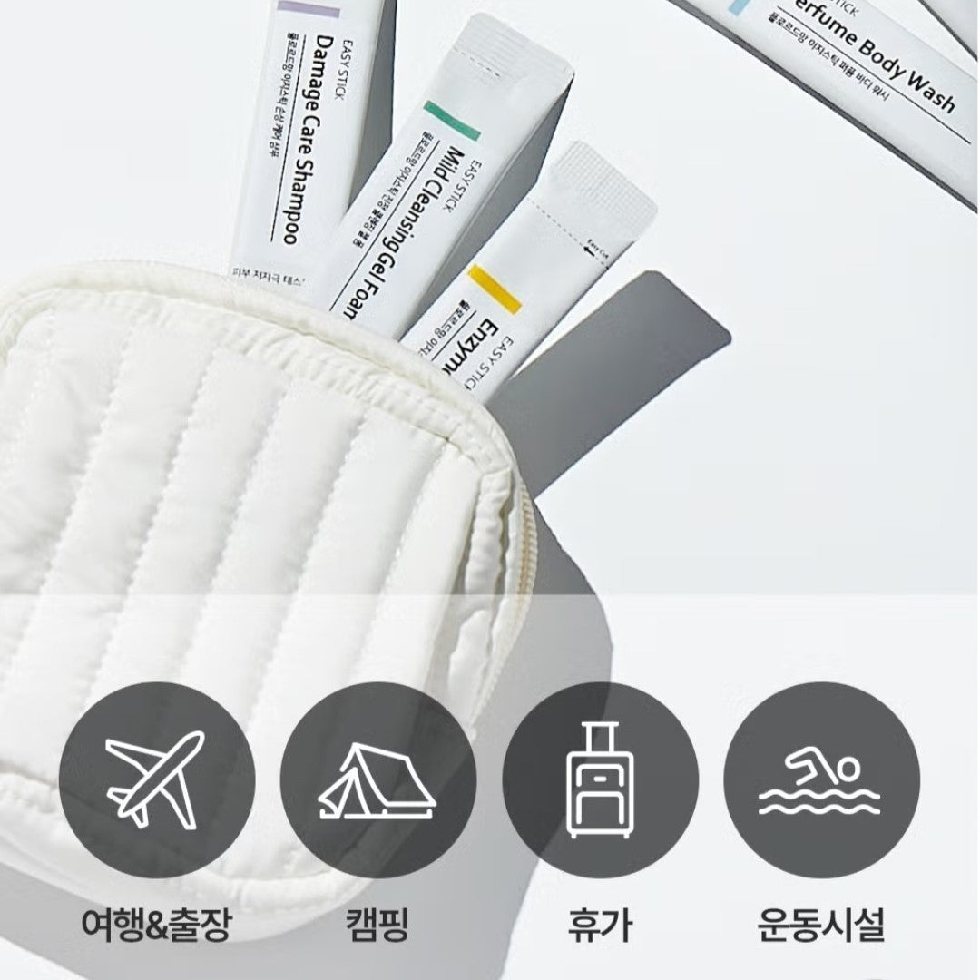 Flor de Man Easy Stick Perfume Body Wash 5EA+Shampoo 5EA/Travel/Floral/Moisture