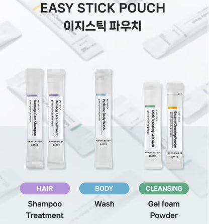 Flor de Man Easy Stick Perfume Body Wash 5EA+Shampoo 5EA/Travel/Floral/Moisture