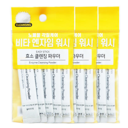 15ea/Flor de Man Easy Stick Enzyme Cleansing Powder 1g x 5ea/ 3 Pack/Portable