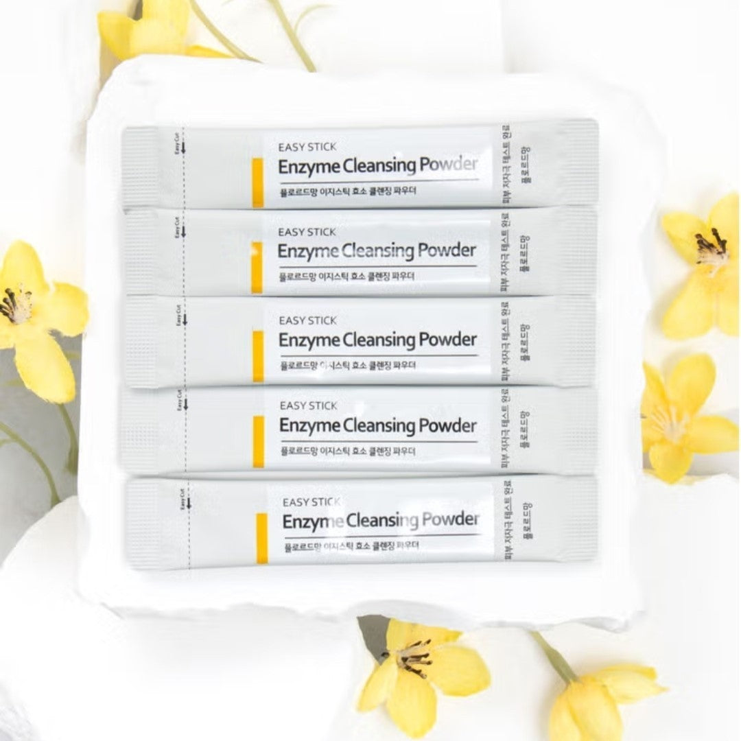 15ea/Flor de Man Easy Stick Enzyme Cleansing Powder 1g x 5ea/ 3 Pack/Portable