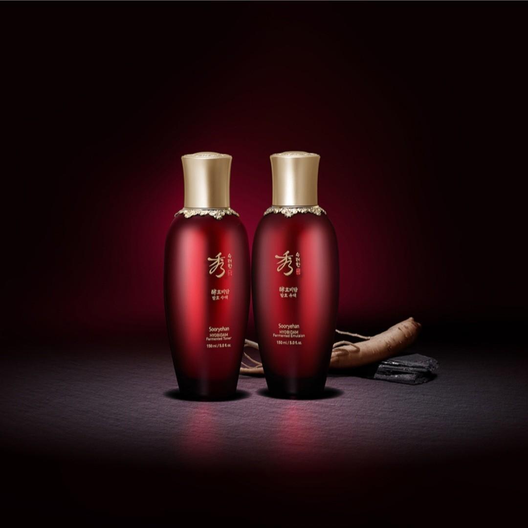 Sooryehan Hyobidam Fermented Skincare 2 pcs Set/Toner,Emulsion, Travel Kits