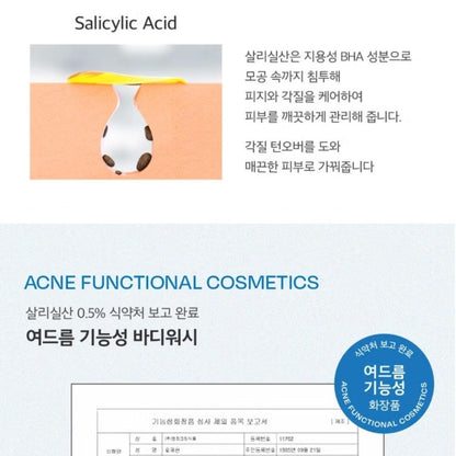 Sal Therapy Eucalyptus Salt Acne Body Wash Woody Breeze 400ml/dead skin cells