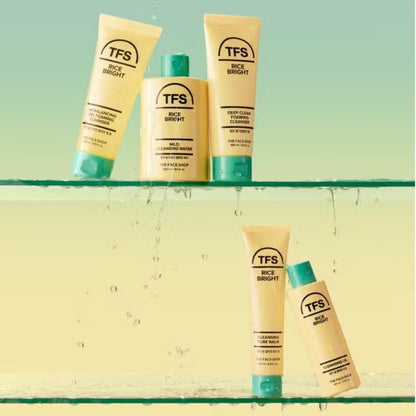 The Face Shop Rice Bright pH Balancing Gel Foam Cleanser + Mild Cleansing Water