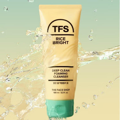 The Face Shop Deep Clean Foaming Cleanser 100ml + Bright Cleansing Oil 100ml