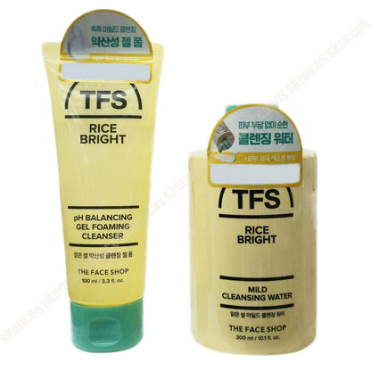 The Face Shop Deep Clean Foaming Cleanser 100ml + Bright Cleansing Oil 100ml