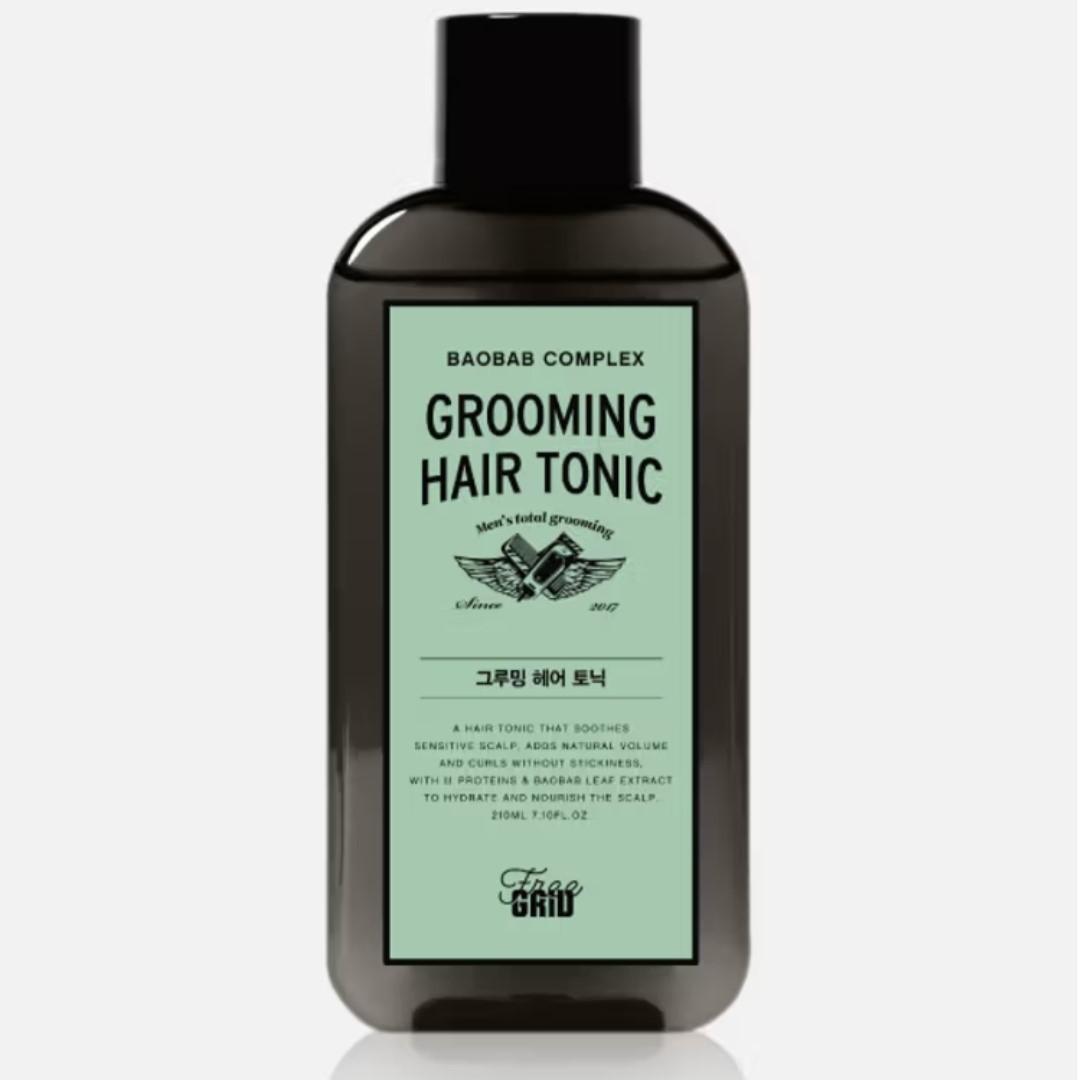 Freegrid Grooming Hair Tonic 210ml/Sensitive scalp care /Dry Volume easier/Men