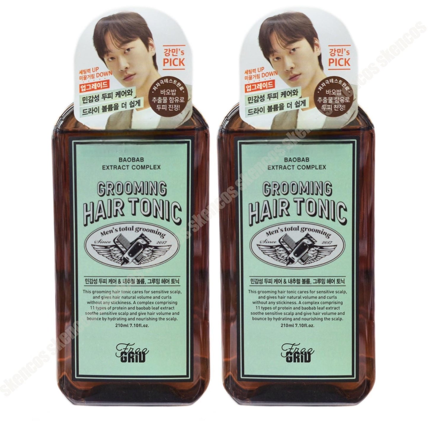 Freegrid Grooming Hair Tonic 210ml/Sensitive scalp care /Dry Volume easier/Men