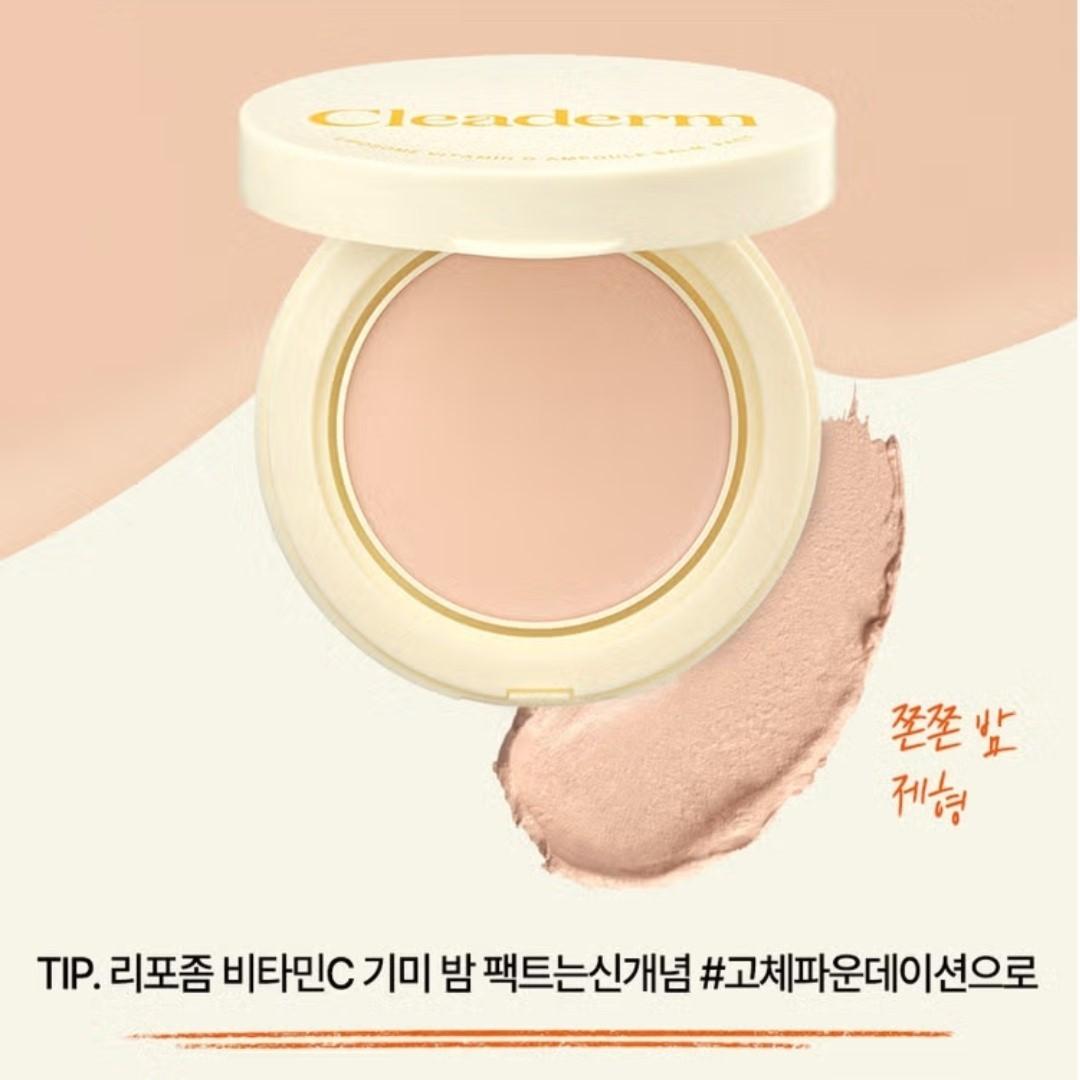 Cleaderm Liposome Vitamin C Freckle Ampoule Balm Pact(No. 21/23) 10g/Foundation