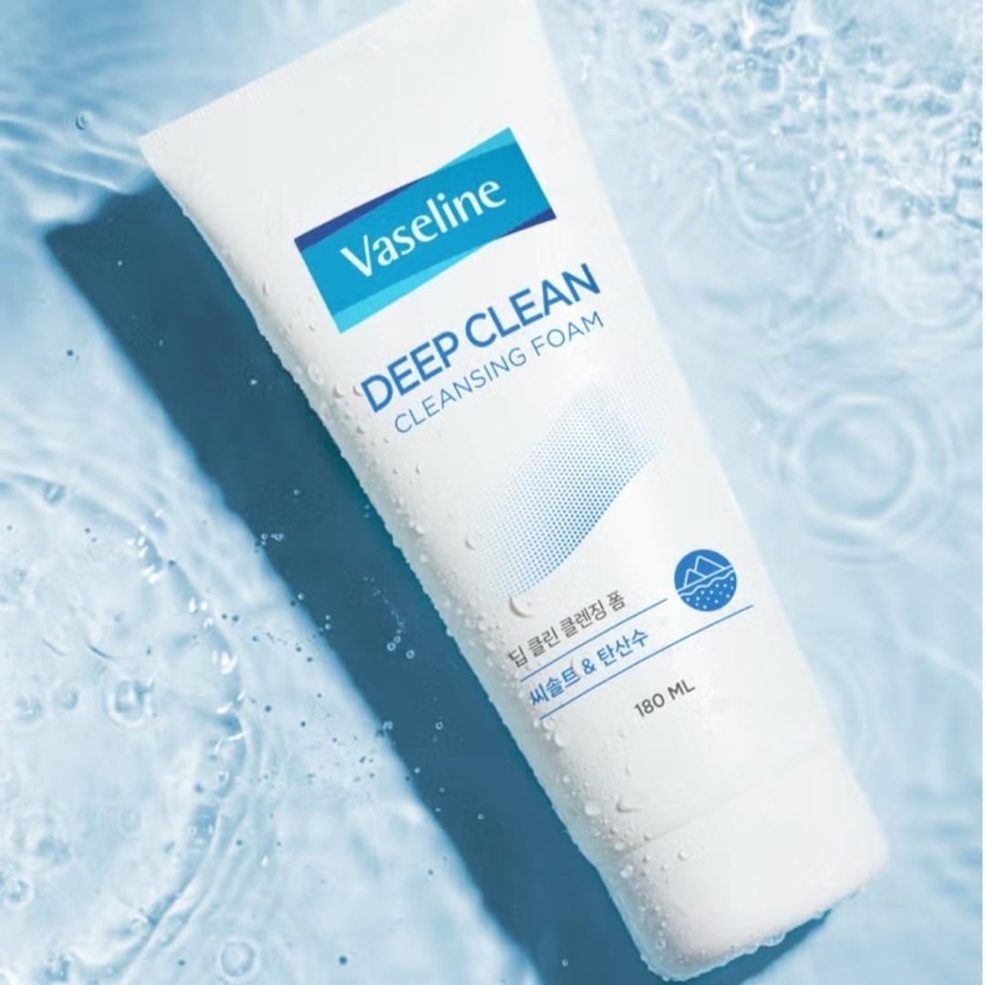 2EA/ Vaseline Deep Clean Cleansing Foam 180ml/6oz/Sea Salt/Pore Clean