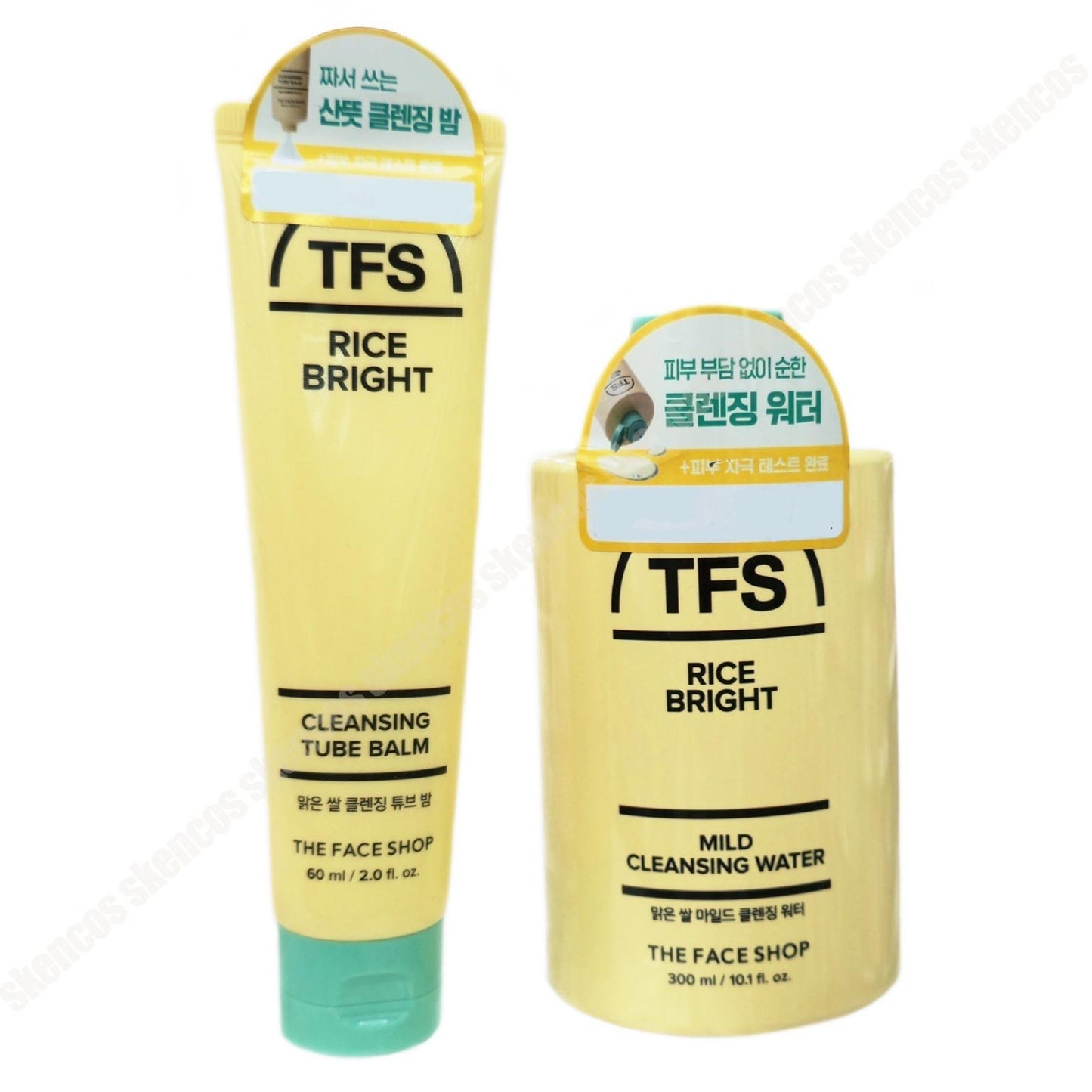 The Face Shop Rice Cleansing Tube Balm 60ml + Mild Cleansing Water 300ml