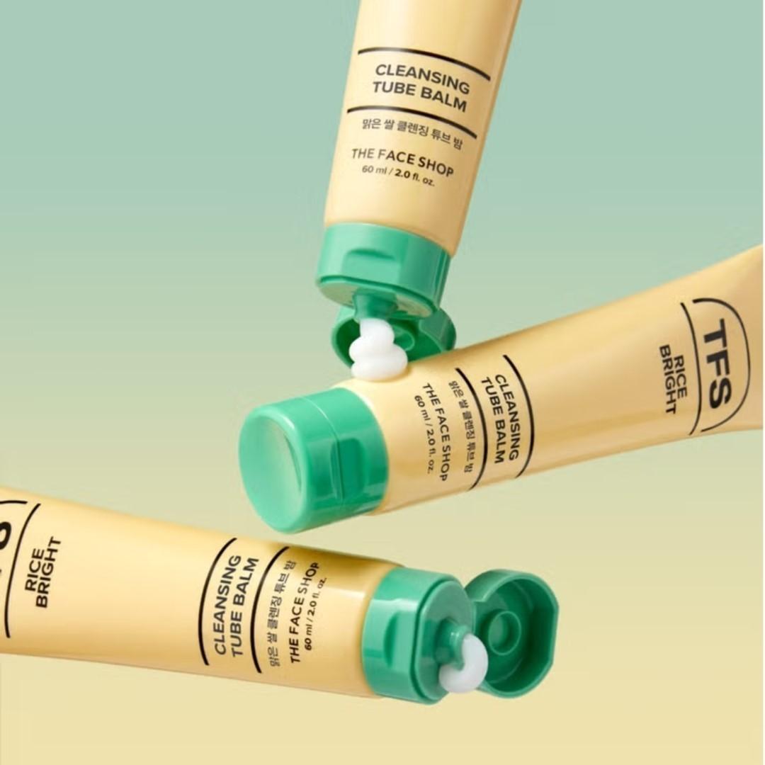The Face Shop Rice Cleansing Tube Balm 60ml + Mild Cleansing Water 300ml