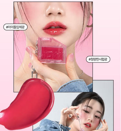 MERZY Let's Wearing Lip & Cheek Keyring  / 2 Color / Creamy/ GLOW / HIGH GLITTER