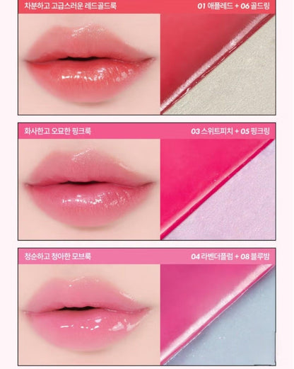 MERZY Let's Wearing Lip & Cheek Keyring  / 2 Color / Creamy/ GLOW / HIGH GLITTER