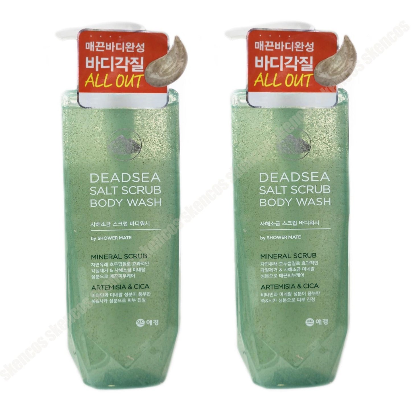 Showermate DeadSea Salt Scrub Body Wash 400ml/AHA BHA/Dead Skin/exfoliation