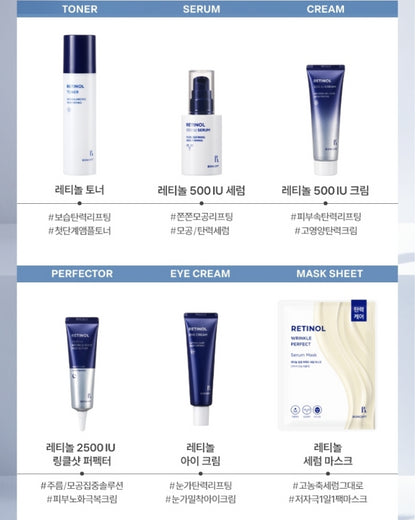 BONCEPT RETINOL 500 IU Cream 1.69oz+Wrinkle Shot 0.5 oz/Anti-aging/Lifting/Pores