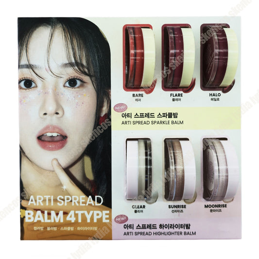 3EA/SON & PARK Arti Spread Highlighter+Sparkle Balm/Random Color/Lip&Cheek/Vegan