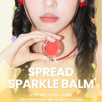 3EA/SON & PARK Arti Spread Highlighter+Sparkle Balm/Random Color/Lip&Cheek/Vegan