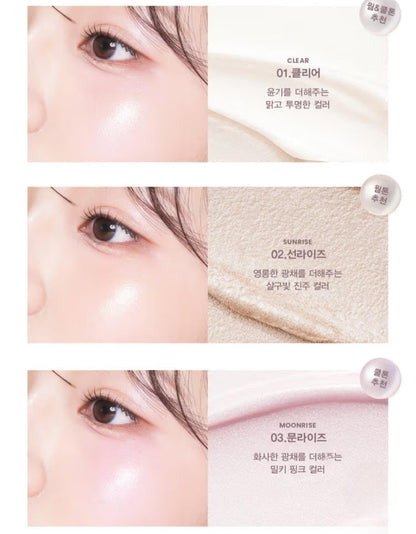 3EA/SON & PARK Arti Spread Highlighter+Sparkle Balm/Random Color/Lip&Cheek/Vegan