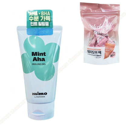 MIMO by MAMONDE Mint-AHA Peeling Gel 100ml+Wash Off Pack 10ea/1 pack/Sebum-Waste