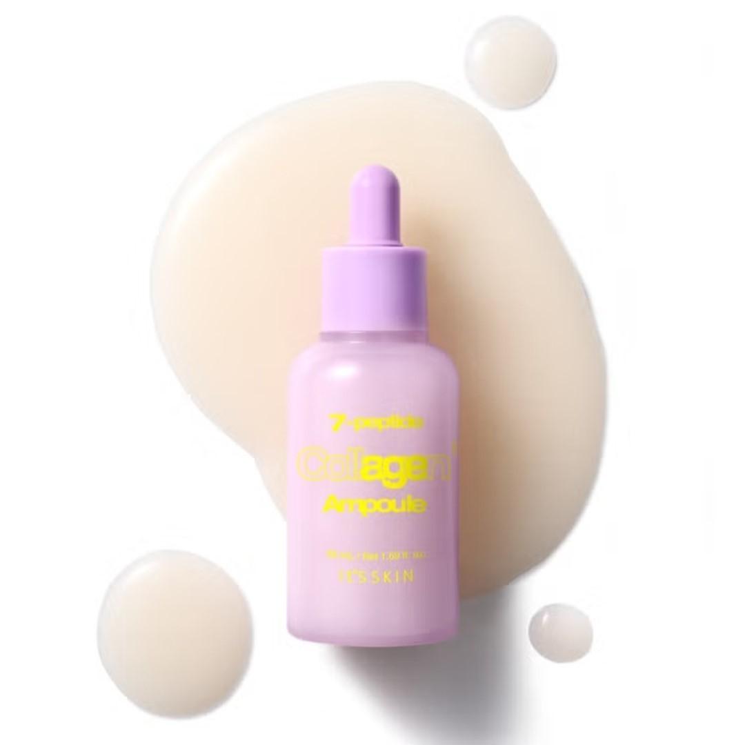 It's Skin Seven Peptide Collagen Ampoule 50ml/Pore + Wash Off Pack 10ea/Sebum