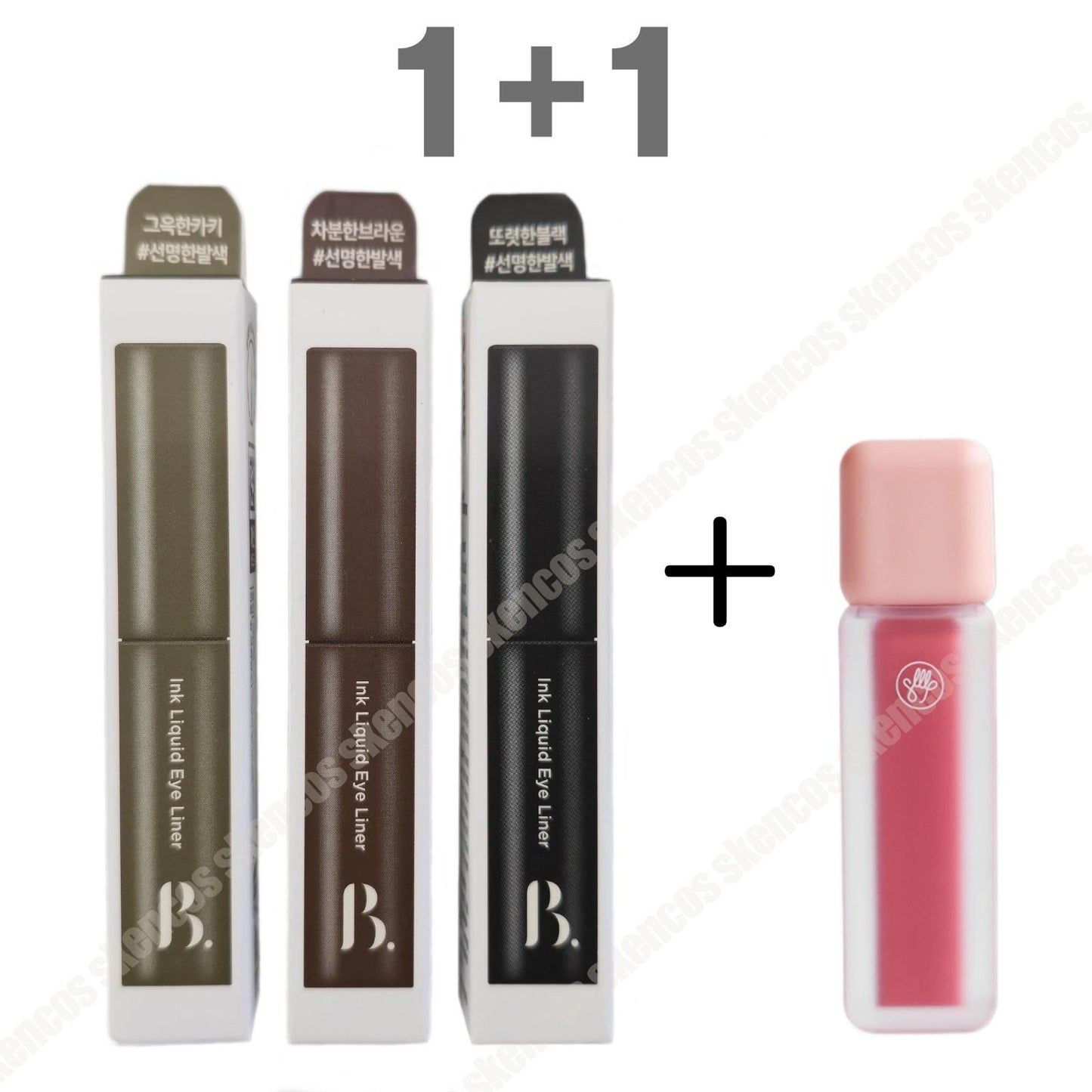 Boncept Ink Liquid Eyeliner Jet Black+Gel Eyeliner Gel Black/Waterproof-Mild