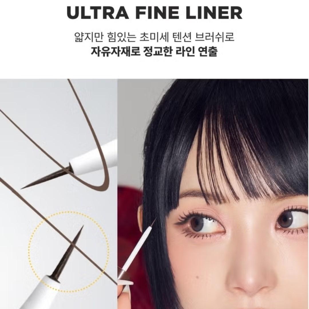 Boncept Ink Liquid Eyeliner GOLDEN KHAKI+Gel Eyeliner PEARL BROWN-Waterproof