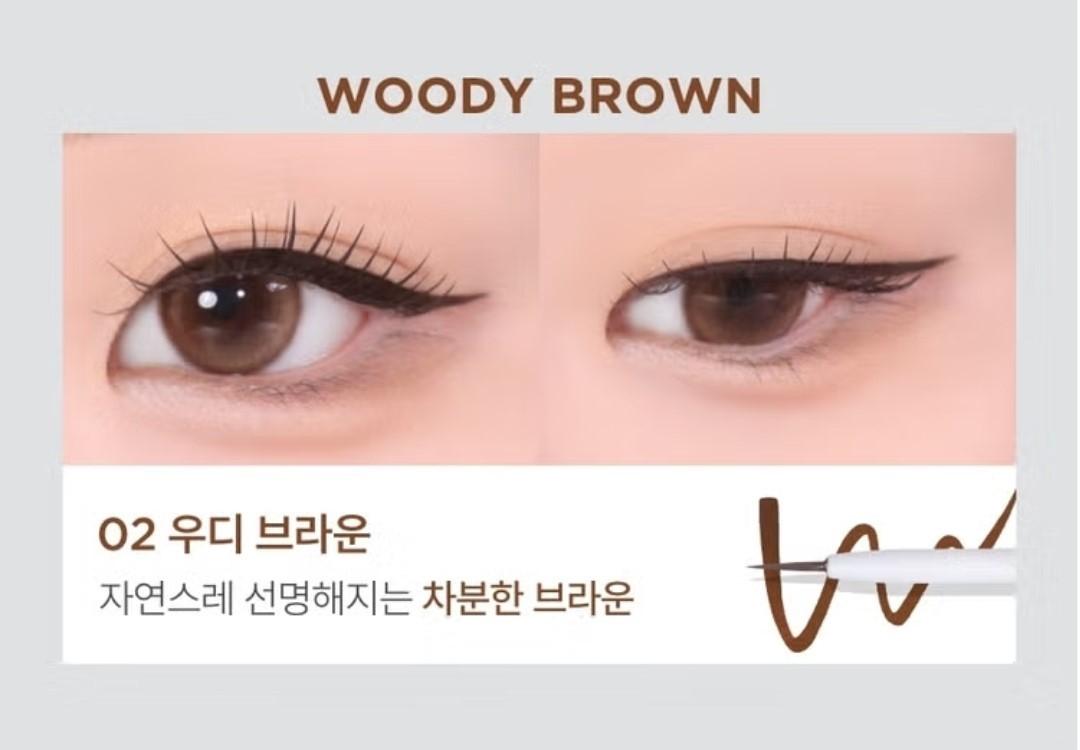 Boncept Ink Liquid Eyeliner GOLDEN KHAKI+Gel Eyeliner PEARL BROWN-Waterproof