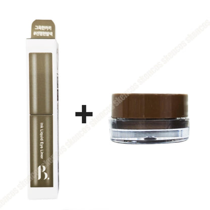 Boncept Ink Liquid Eyeliner Woody Brown+Gel Eyeliner Gel BROWN /Waterproof-Mild