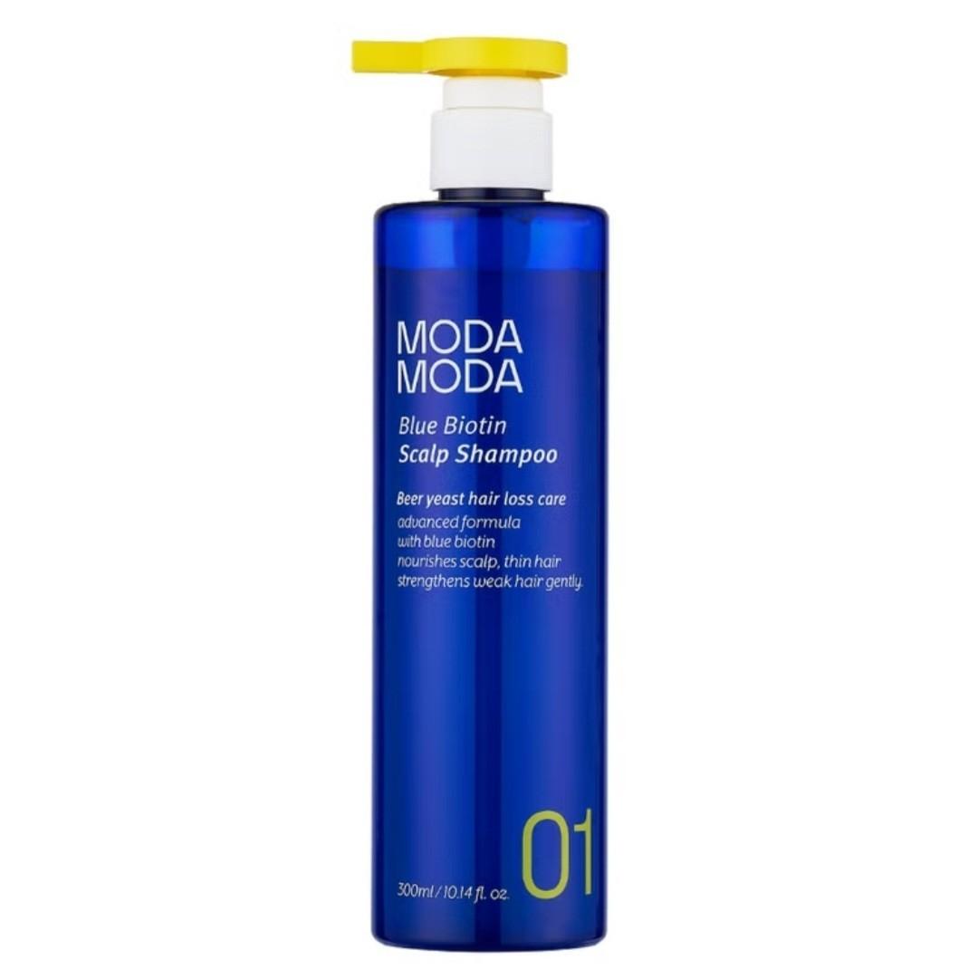 MODAMODA Blue Biotin Scalp Shampoo 300ml-9 Free-Hair Loss-Mild