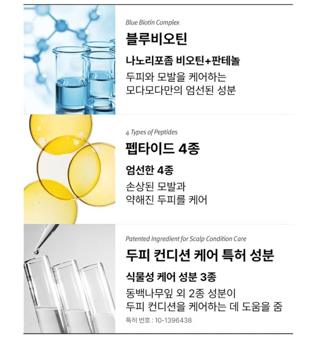 MODAMODA Blue Biotin Scalp Shampoo 300ml-9 Free-Hair Loss-Mild