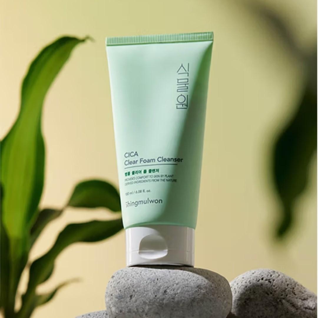 Shingmulwon Cica Clear Foam Cleanser 6.08 fl.oz.+ Mud Pack 3.37 fl.oz. - ACNE