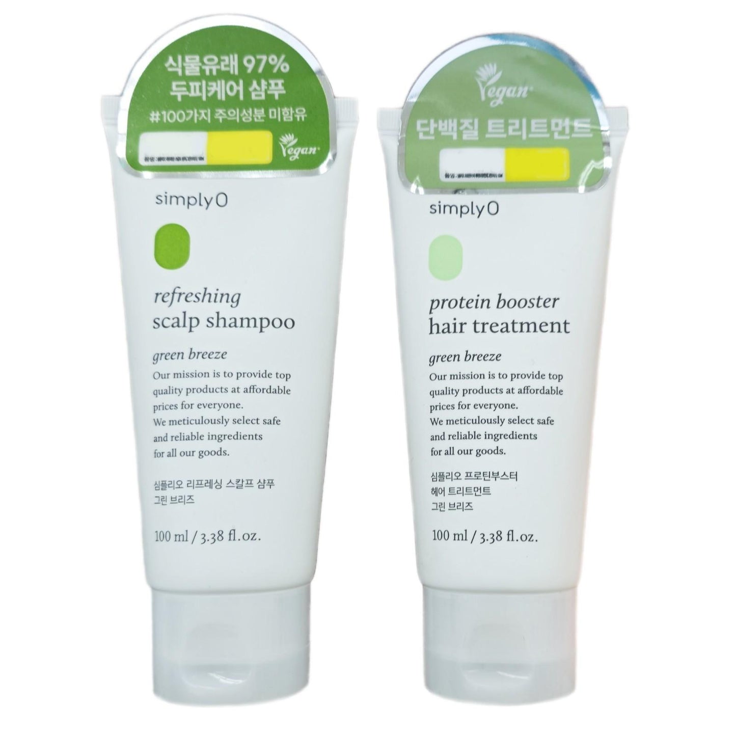 Simply O heavenly Shower Gel 100 ml + Body Lotion 100ml/Portable /Vegan/Korea