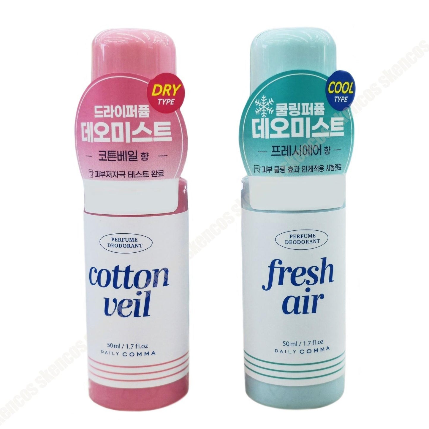 Daily Comma Perfume Deodorant Mist 50ml-Cotton Veil+Fresh Air-Cooling/Sweat Odor