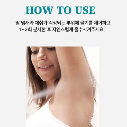 Daily Comma Perfume Deodorant Mist 50ml-Cotton Veil+Fresh Air-Cooling/Sweat Odor