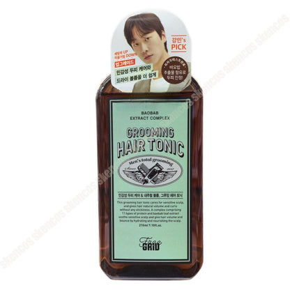 Freegrid Grooming Hair Tonic 210ml/Sensitive scalp+Hard Curl Cream 110ml/Men