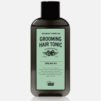 Freegrid Grooming Hair Tonic 210ml/Sensitive scalp+Hard Curl Cream 110ml/Men