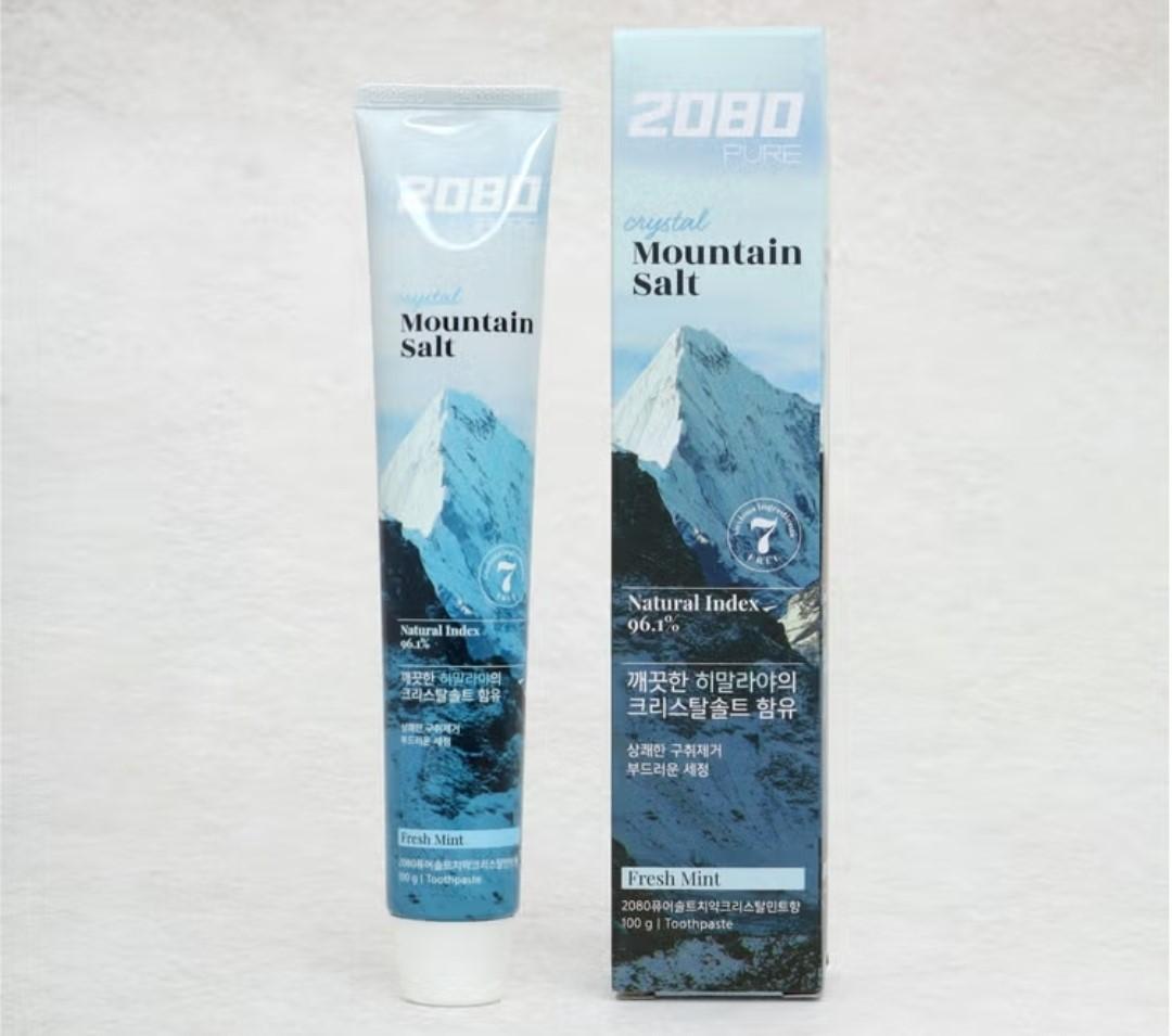 3EA Aekyung 2080 Pure Toothpaste Charcoal Mint/Crystal Mint/Baking Soda/Korea