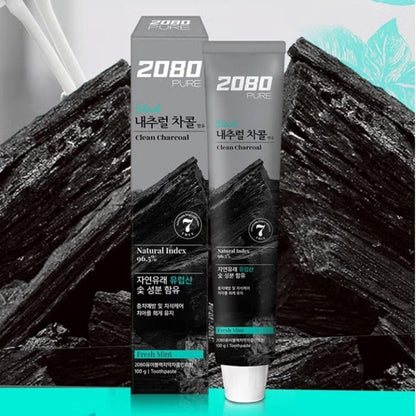 3EA Aekyung 2080 Pure Toothpaste Charcoal Mint/Crystal Mint/Baking Soda/Korea