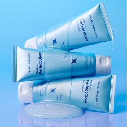 THE LAB by Blanc Doux Clear Hyal Gel Cleanser 100ml/3.3 fl.oz.+Sun Essence 40ml