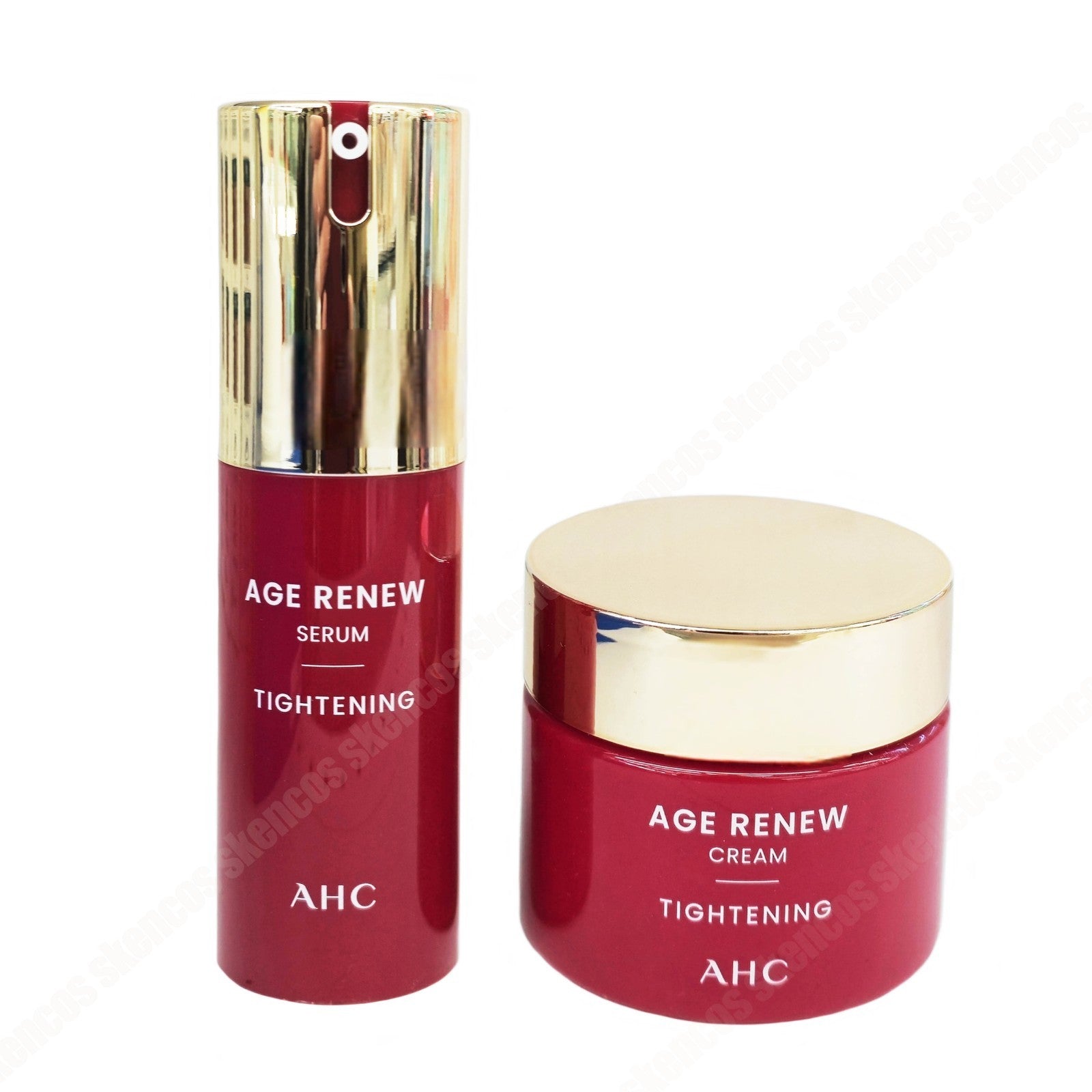 AHC Age Renew Serum Tightening 25ml+Cream 50ml-Antiaging-Wrinkle-Glow&Elasticity