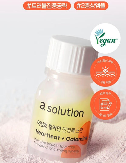a.solution Heartleaf+Calamine Calming Serum 30ml+ Spot 10ml/Pore/Acne
