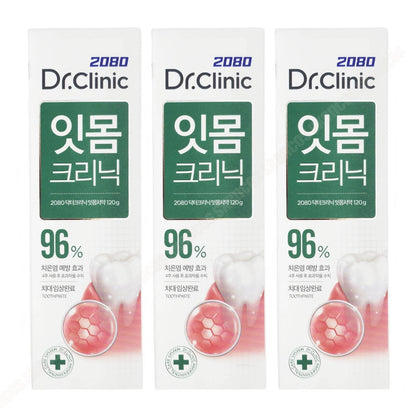 3EA Aekyung 2080 Dr. Clinic Toothpaste: Gum-Home Oral Care 120g- Mint/Korea