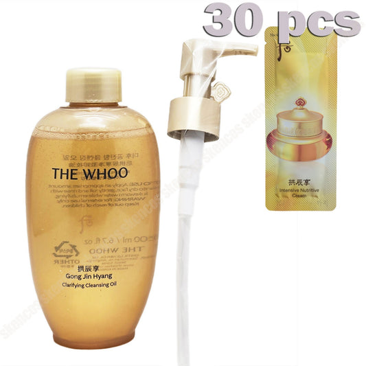 The History of Whoo Gongjinhyang Cleansing Oil 6.7 fl.oz.+Intensive Cream 30ea