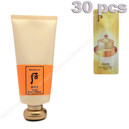 The History of Whoo Gongjinhyang Foam Cleanser 180ml+Intensive Cream 30EA/1 oz