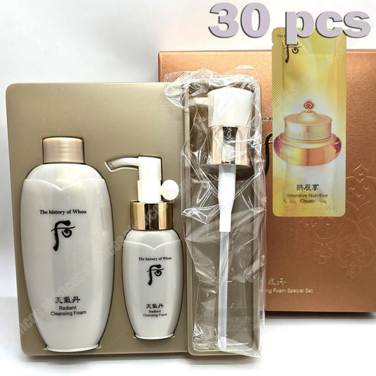The History of Whoo Cheongidan Hwahyun Radiant Cleansing Foam Set+Cream 30ea