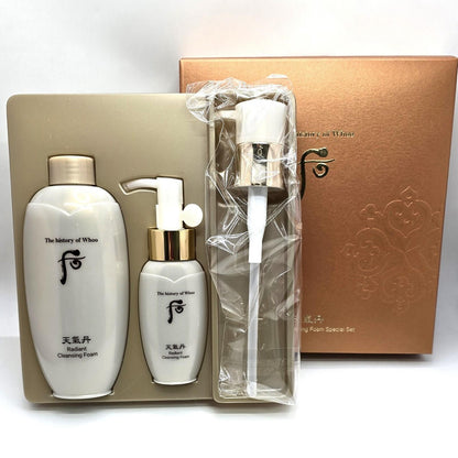 The History of Whoo Cheongidan Hwahyun Radiant Cleansing Foam Set+Cream 30ea