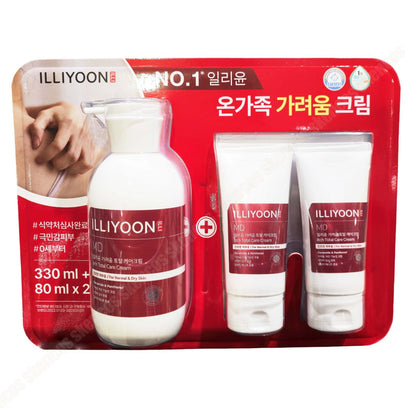 ILLIYOON MD Itch Total Care Cream 330ml+Travel80ml x 2ea Set/Dry/Sensitive/Korea