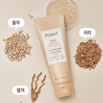 POINT Rice Deep Melting Cleansing Balm +Soothing Cleansing Milk-Vegan/Sensitive IP