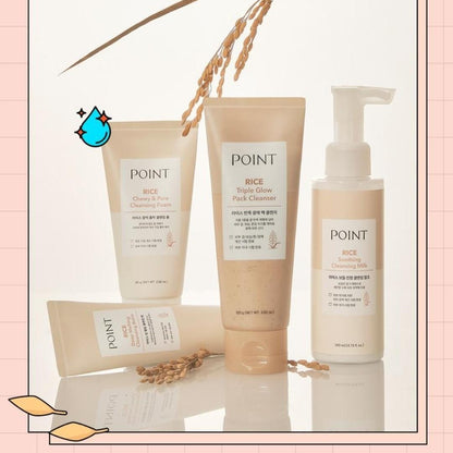 POINT Rice Deep Melting Cleansing Balm +Soothing Cleansing Milk-Vegan/Sensitive IP